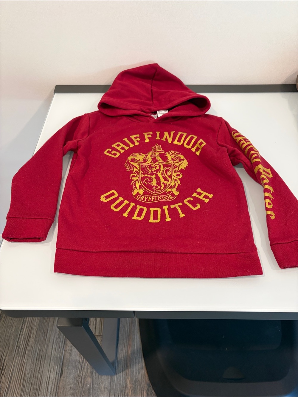 Red Gryffindor Quidditch Hooded Harry Potter Sweatshirt